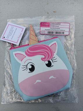 thirty-one Kids Cool Zip Snacker Unicorn Bag - Blue & Pink